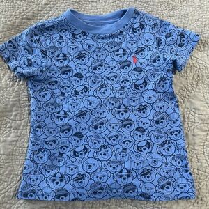 Polo by Ralph Lauren Blue Bear Pattern Kids Tee